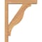 Ekena Millwork Funston Block Smooth Bracket w/ Offset Brace, Western Red Cedar, 3 1/2"W x 14"D x 18"H BKT0402X14X18FST05SWR - alternate 2